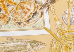 Hermès Le Canada Silk Twill Scarf Kermit Oliver