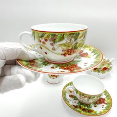 HERMÈS Le Jardin de Pythagore 6 pièces en porcelaine