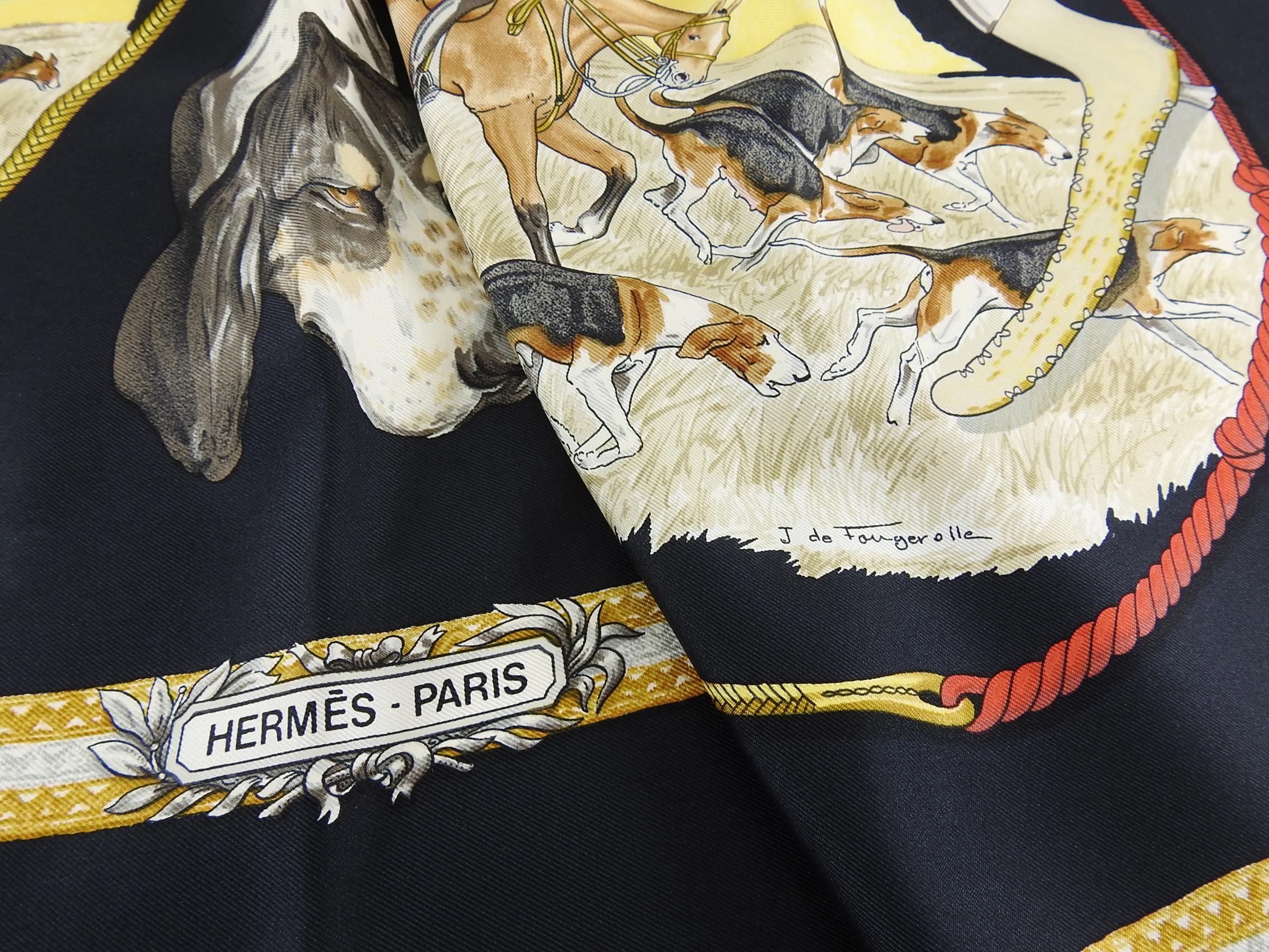 hermes dog scarf