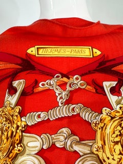 Hermes Le Mors a la Conetable GM 140 Shawl Designed by Henri d’Origny 2004 Box