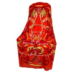 Hermes Le Mors a la Conetable GM 140 Shawl Designed by Henri d’Origny 2004 Box