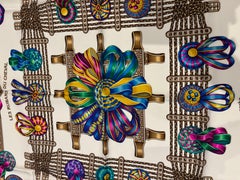 HERMES "Le Ruban du Cheval" Silk Scarf 35"x35"