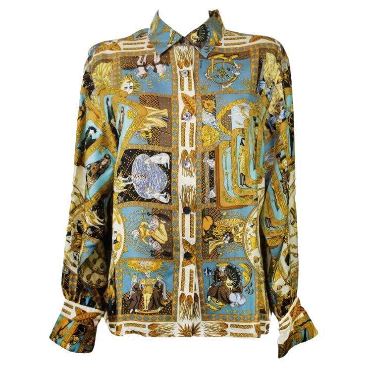Hermes Gentleman's Vintage Silk Shirt,