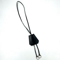 HERMES "Le Touquet" Key Holder in Black Leather