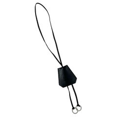 HERMES "Le Touquet" Key Holder in Black Leather