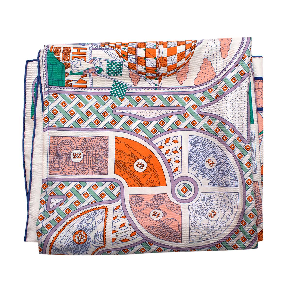 hermes game scarf