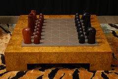 Hermes Leather and Wood Chess Set