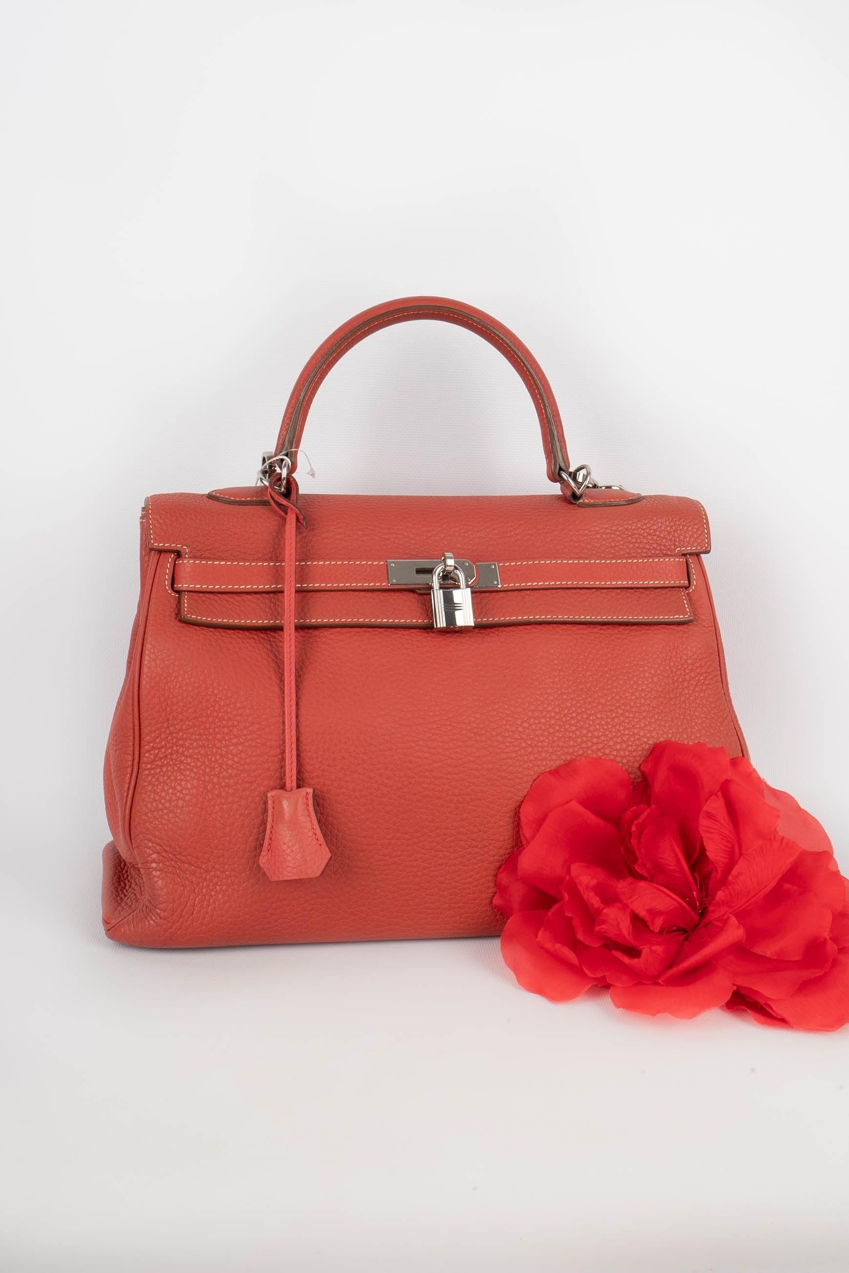 Hermès Kelly Leather Bag For Sale 10