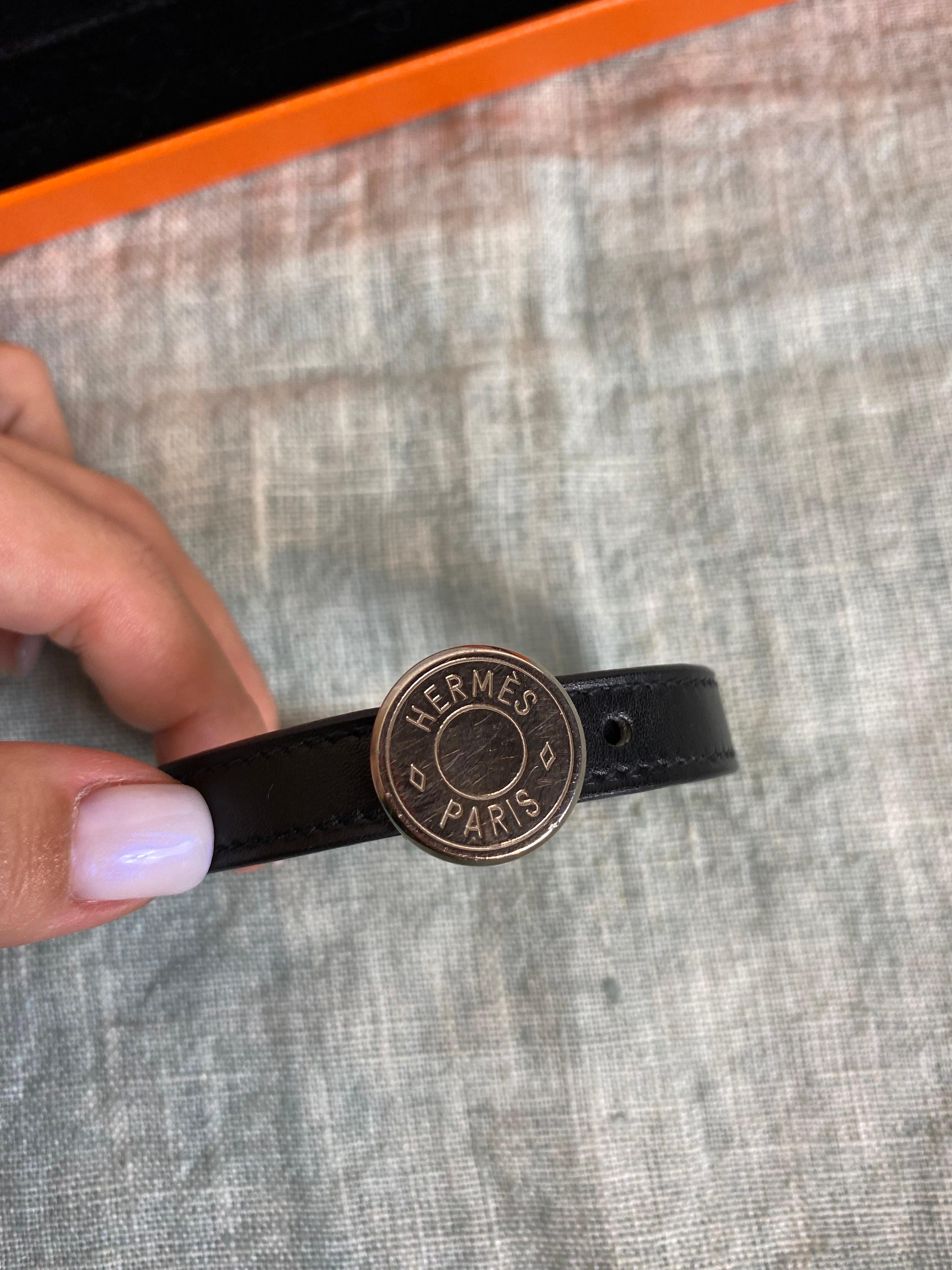 Hermes leather bracelets For Sale 4