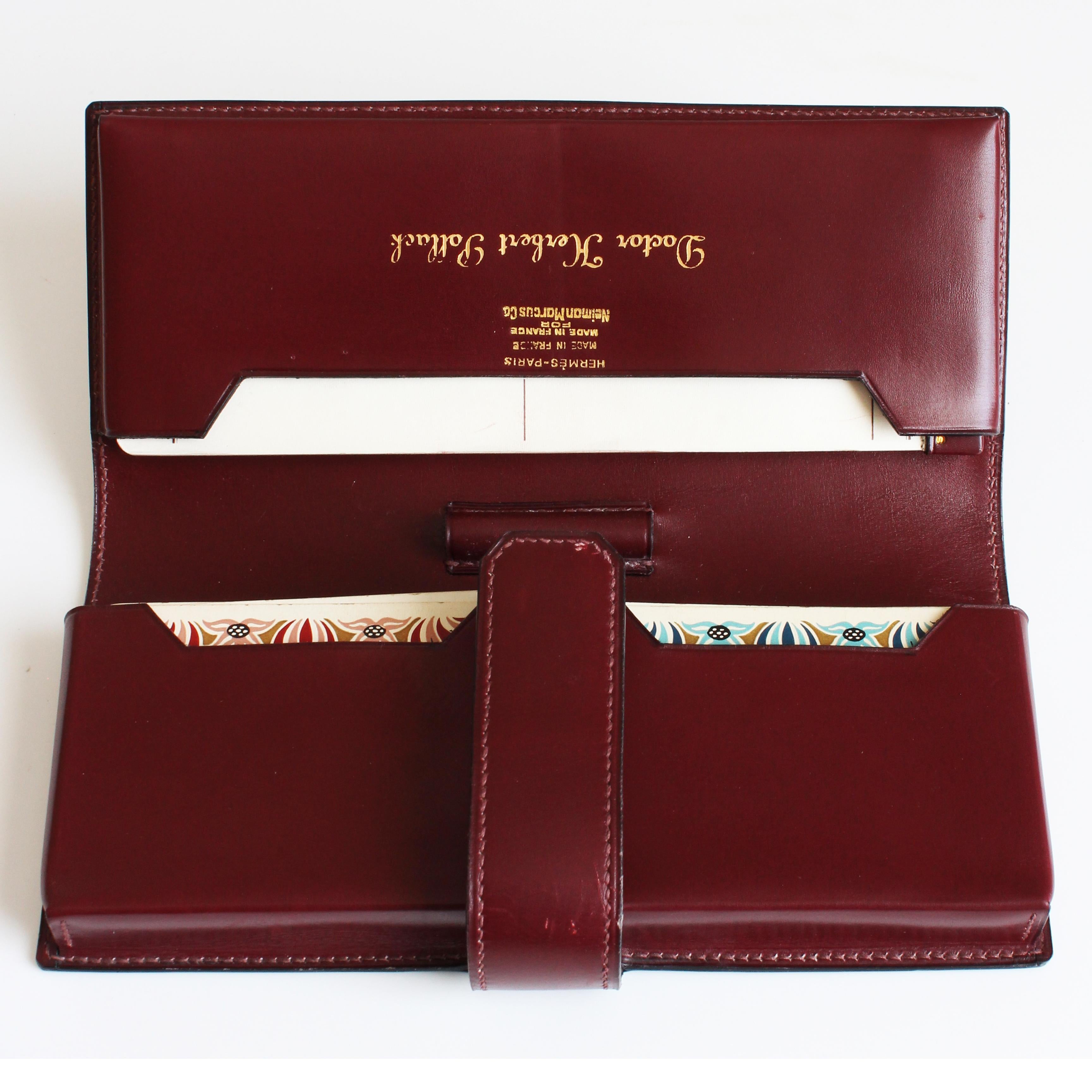 Hermes Leather Card Game Case with Leather Bound Pad + Playing Cards Vintage For Sale 4