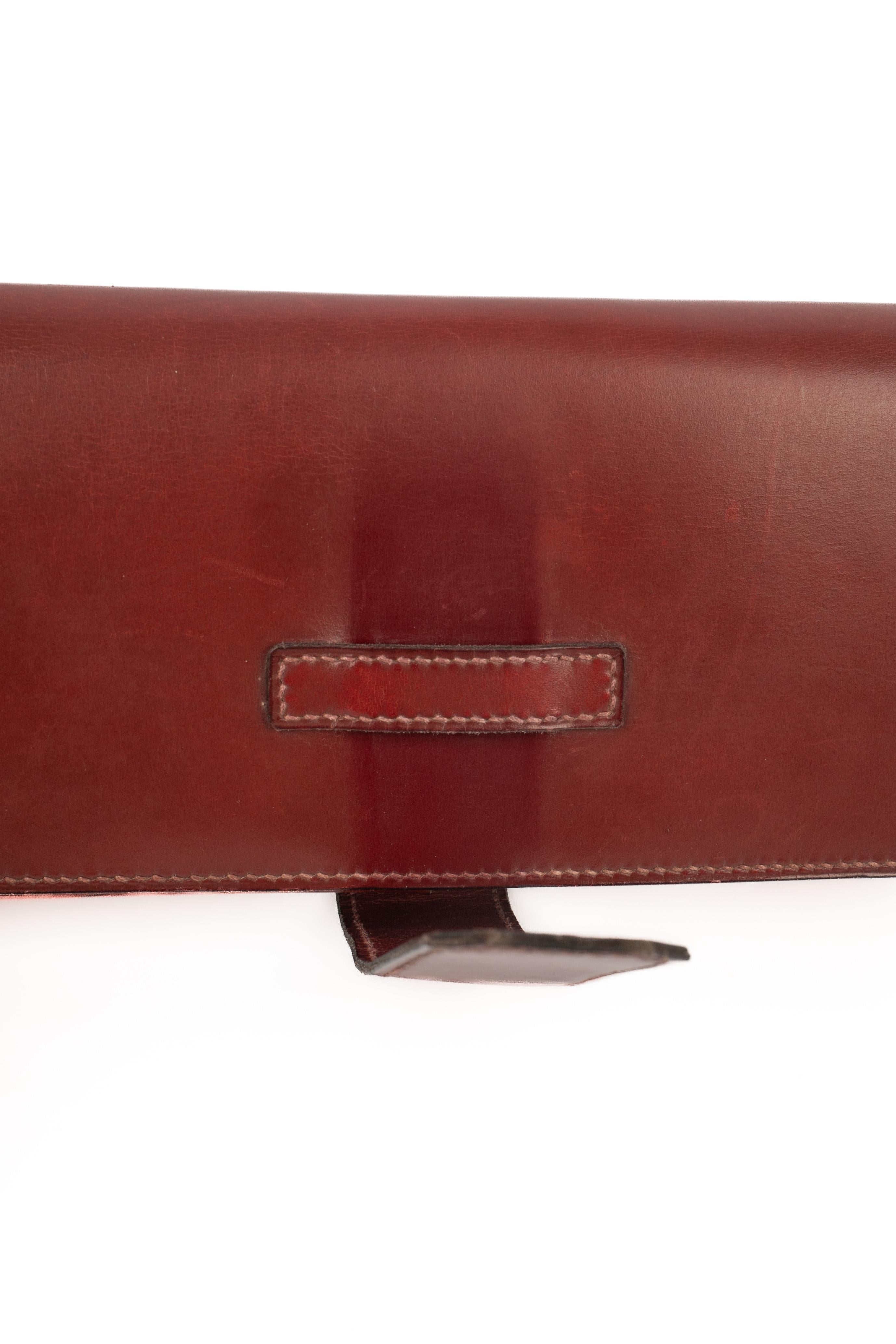Hermès Kartenetui aus Leder im Angebot 3
