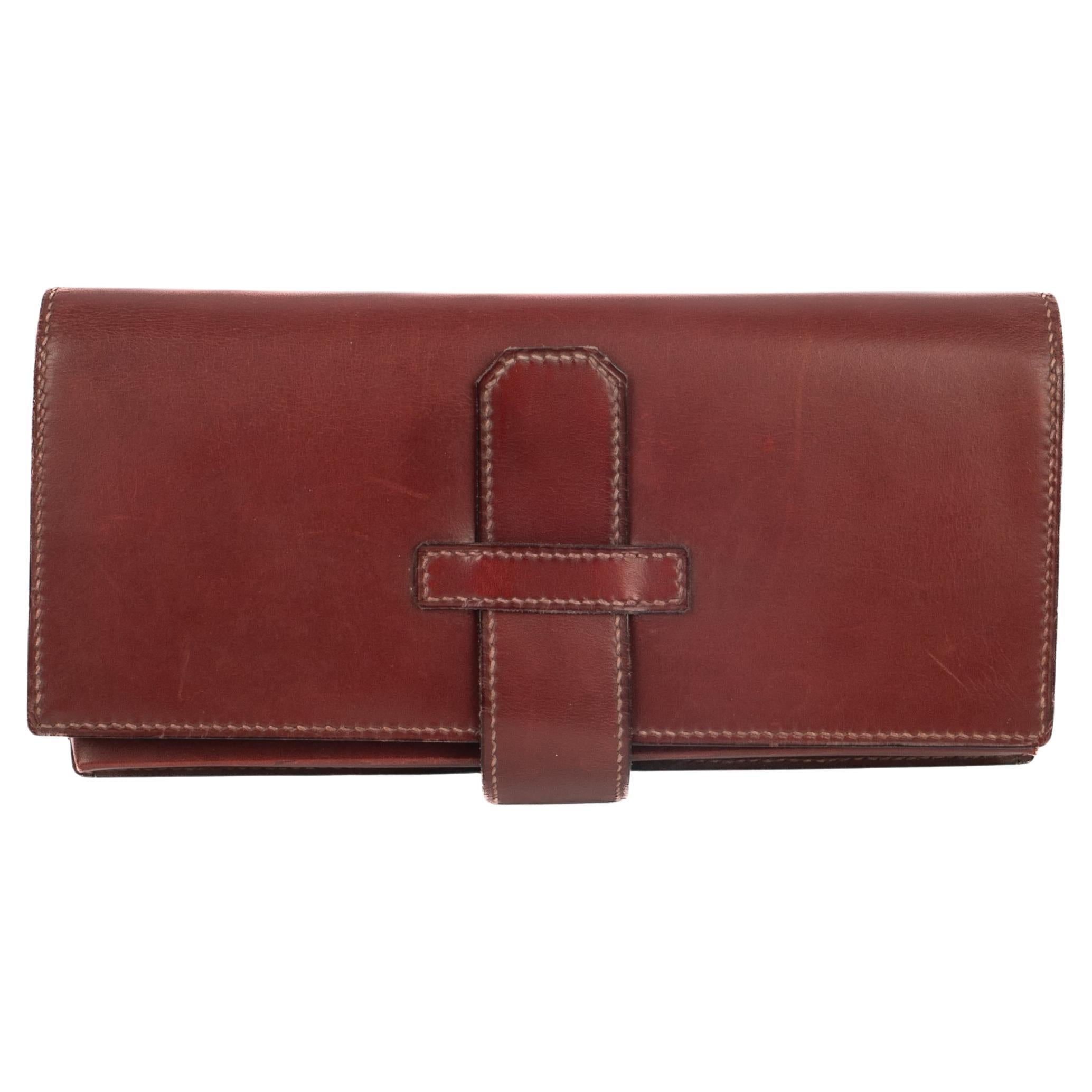 Hermès Kartenetui aus Leder im Angebot