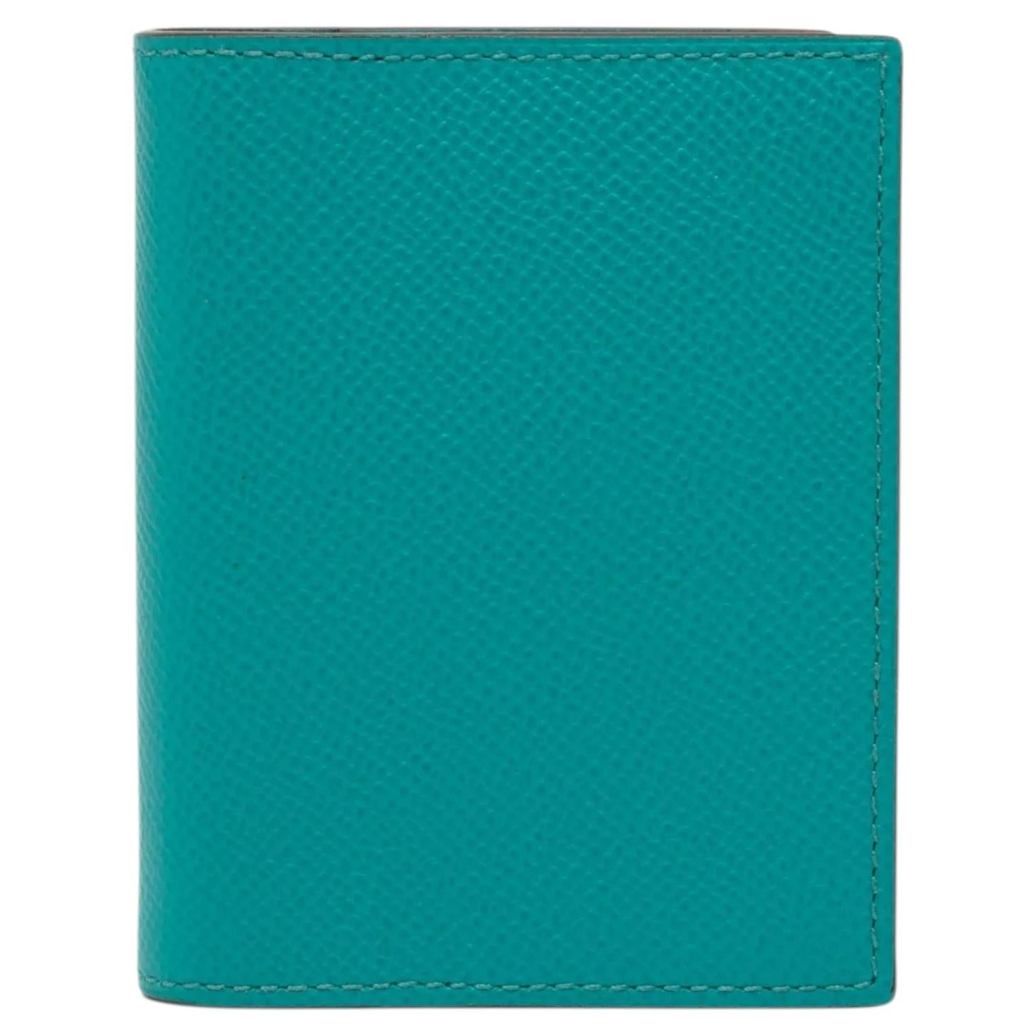 Hermès Leather Case Agenda Teal