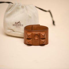 Collier de Chien Shadow Cuff T2 in pelle di Hermès