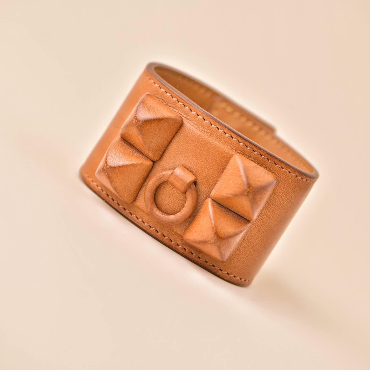 Collier de Chien Shadow Cuff T2 in pelle di Hermès in vendita 2