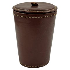 Hermès Leather Dice Cup and Dice Set, France