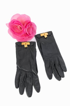 Hermès leather gloves