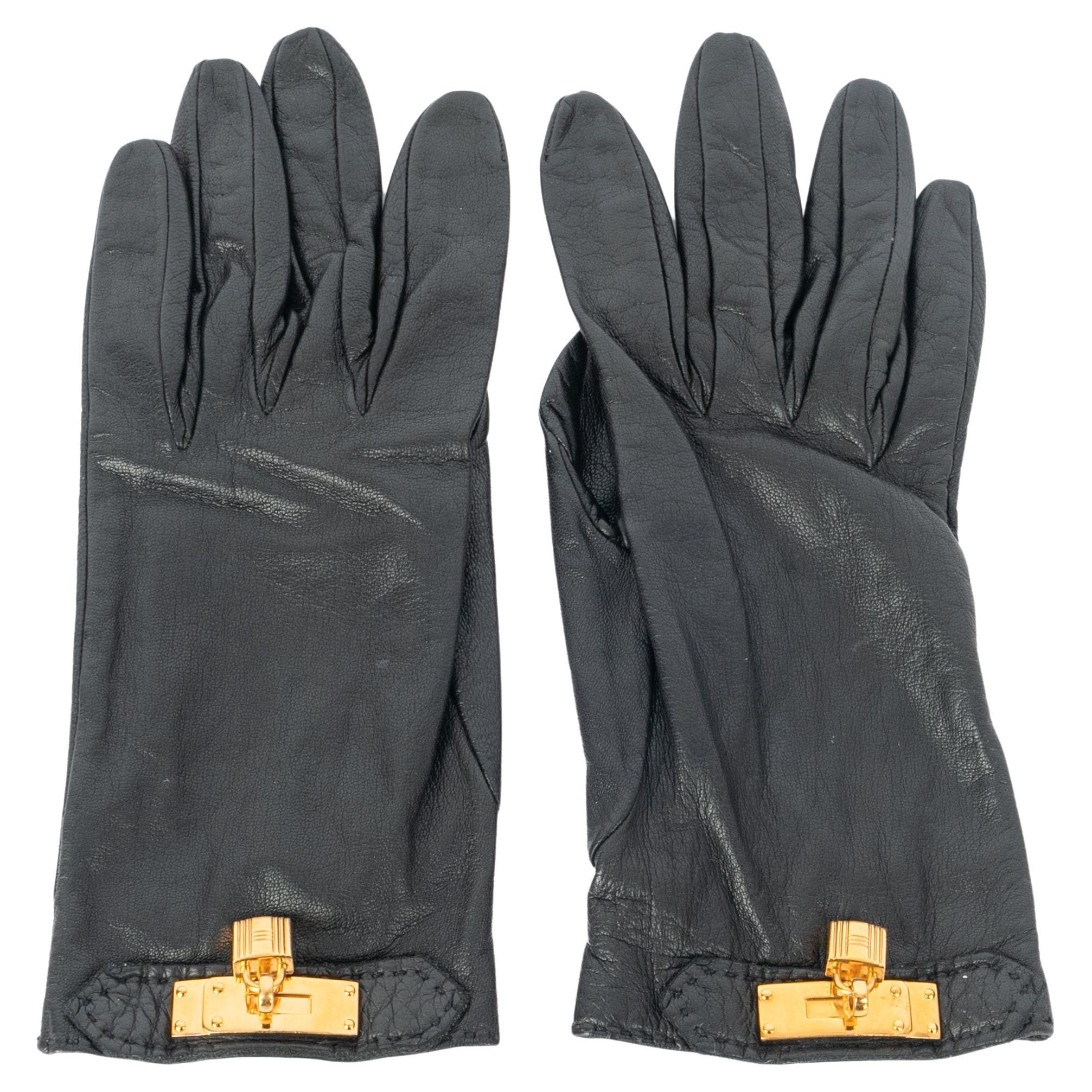Hermès leather gloves