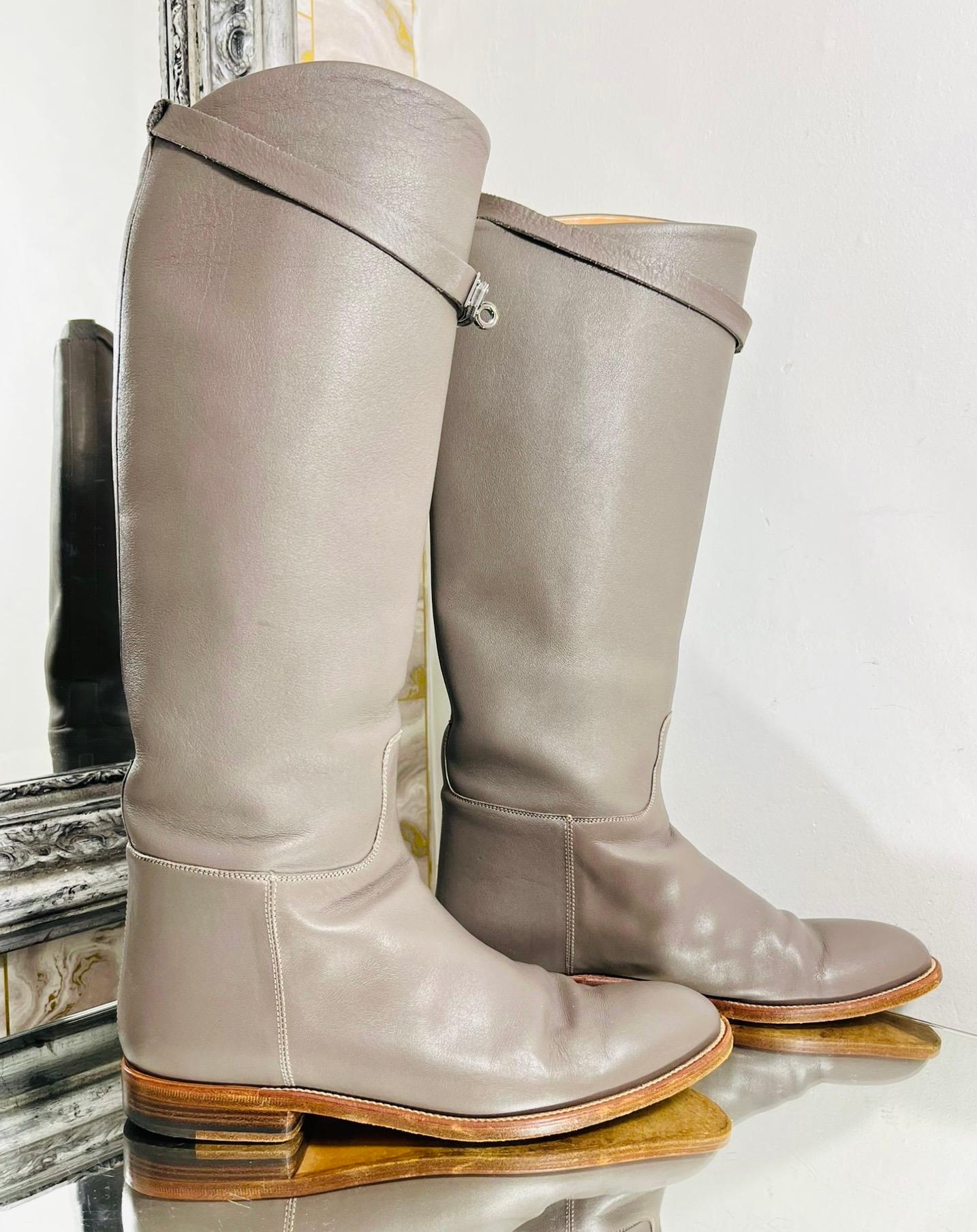Hermes Leather Jumping Boots In Excellent Condition In London, GB