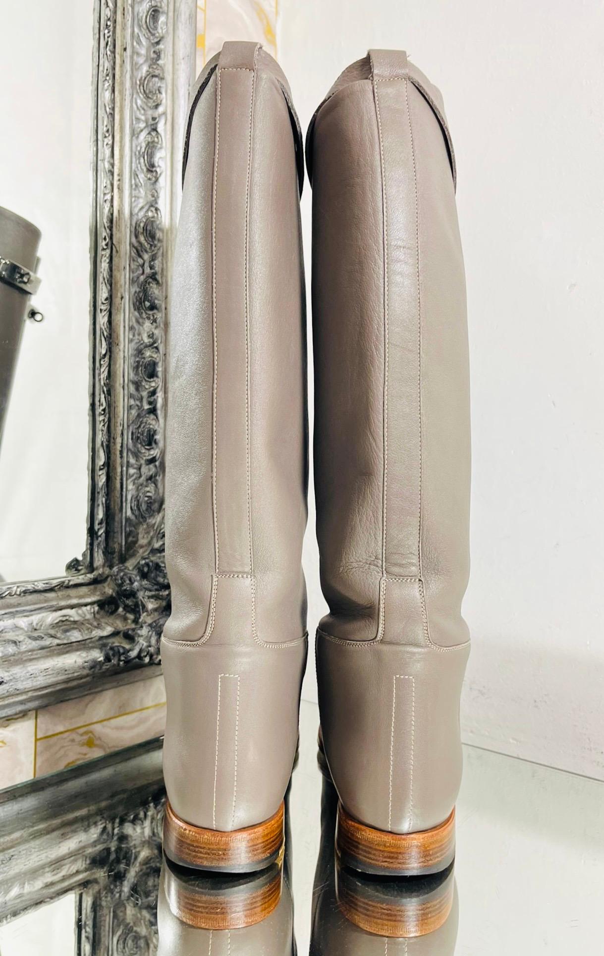 Women's Hermes Leather Jumping Boots