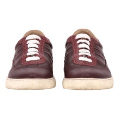 Hermes Leather & Lizard Skin 'H' Sneakers