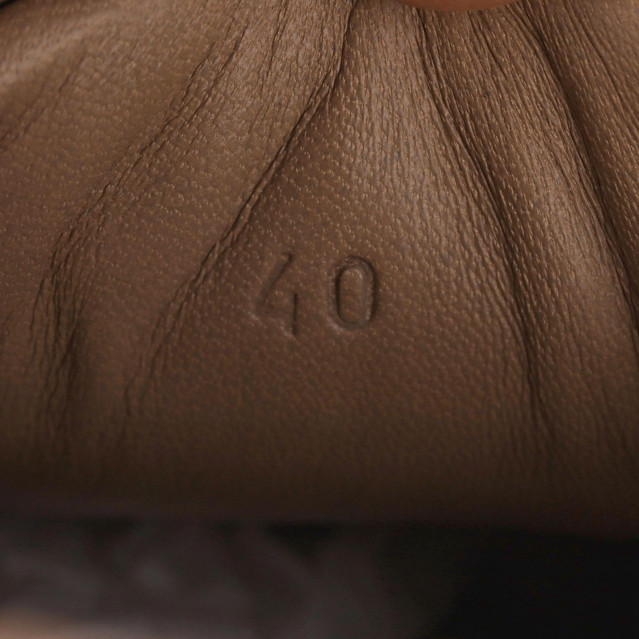 Hermes - Baskets 'H' en cuir et peau de lézard en vente 2