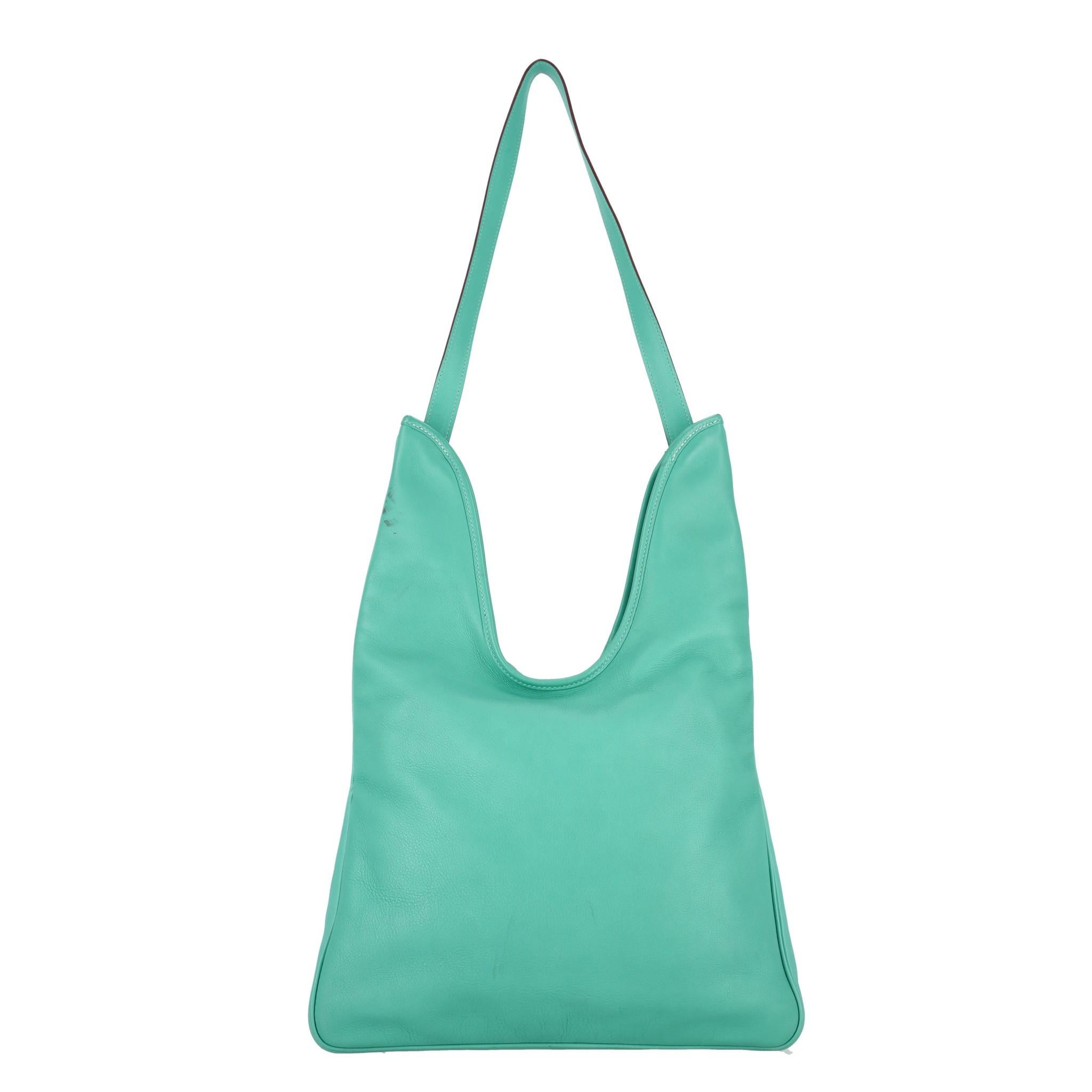 Hermes Leather Massai Tote Bag In Good Condition For Sale In London, GB