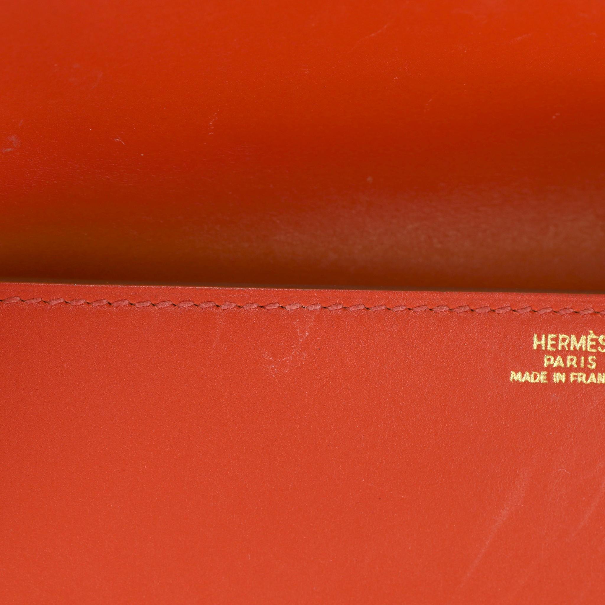 Hermes Leather Medor Clutch Bag For Sale 9