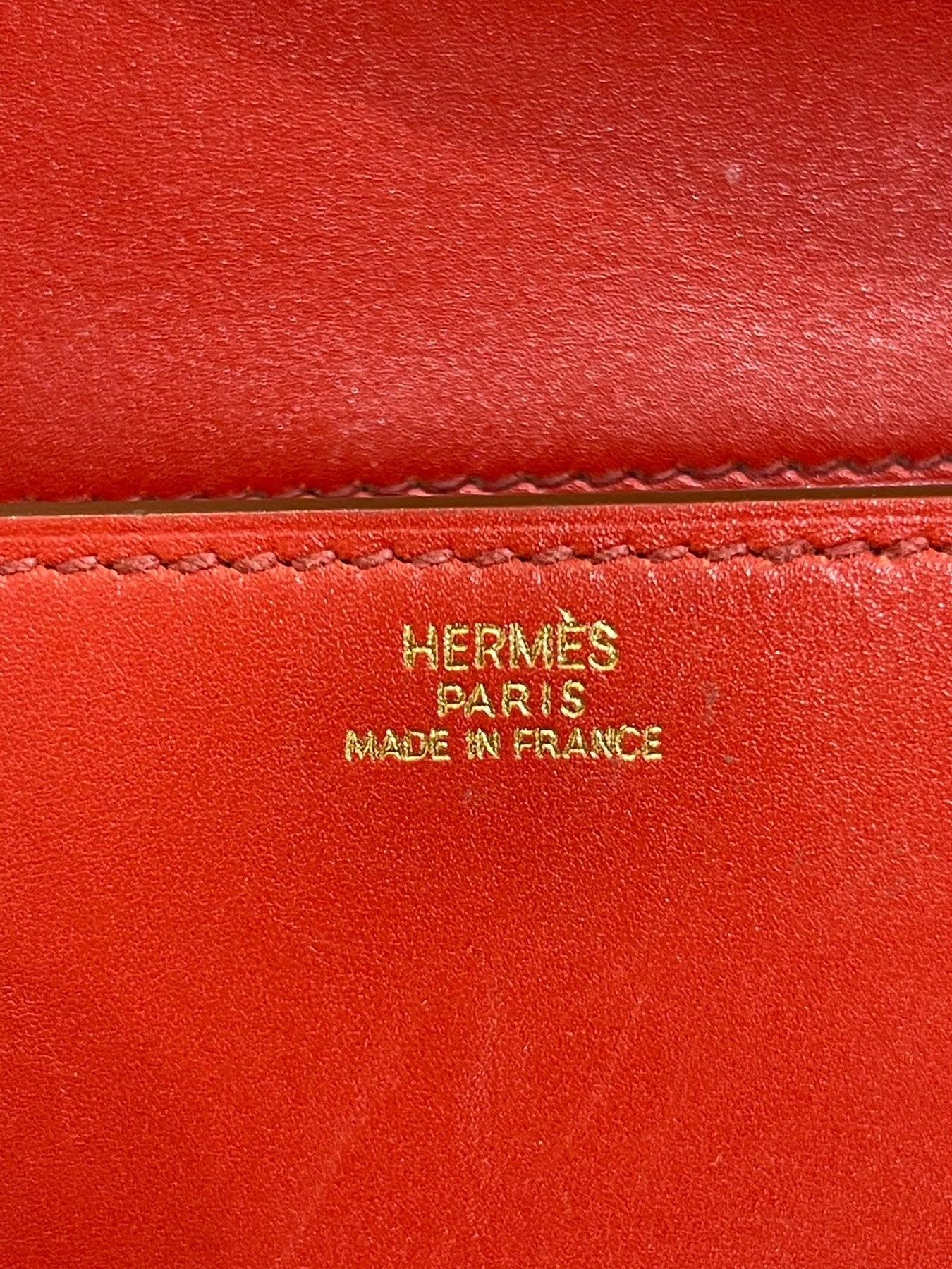 Hermes Leder Meodr Clutch Tasche im Angebot 5
