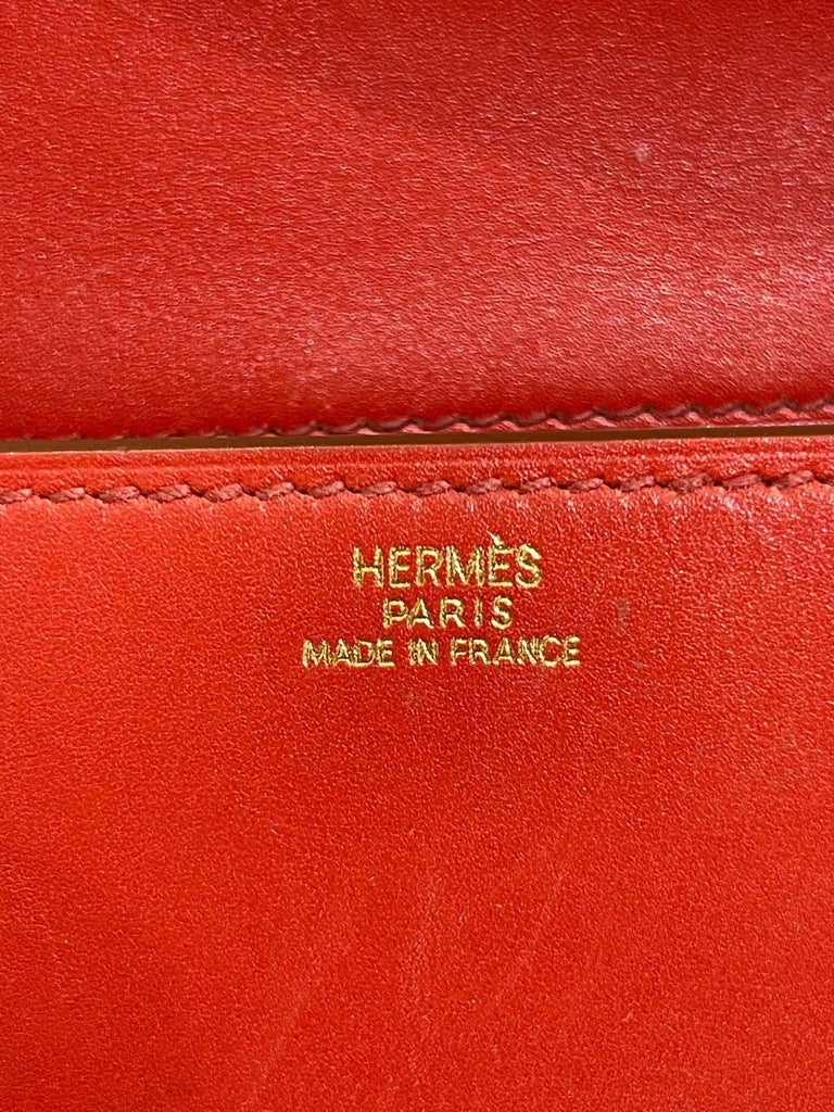 Hermes, Bags, Hermes Egee Pouchette Clutch Bag Red 0 Auth