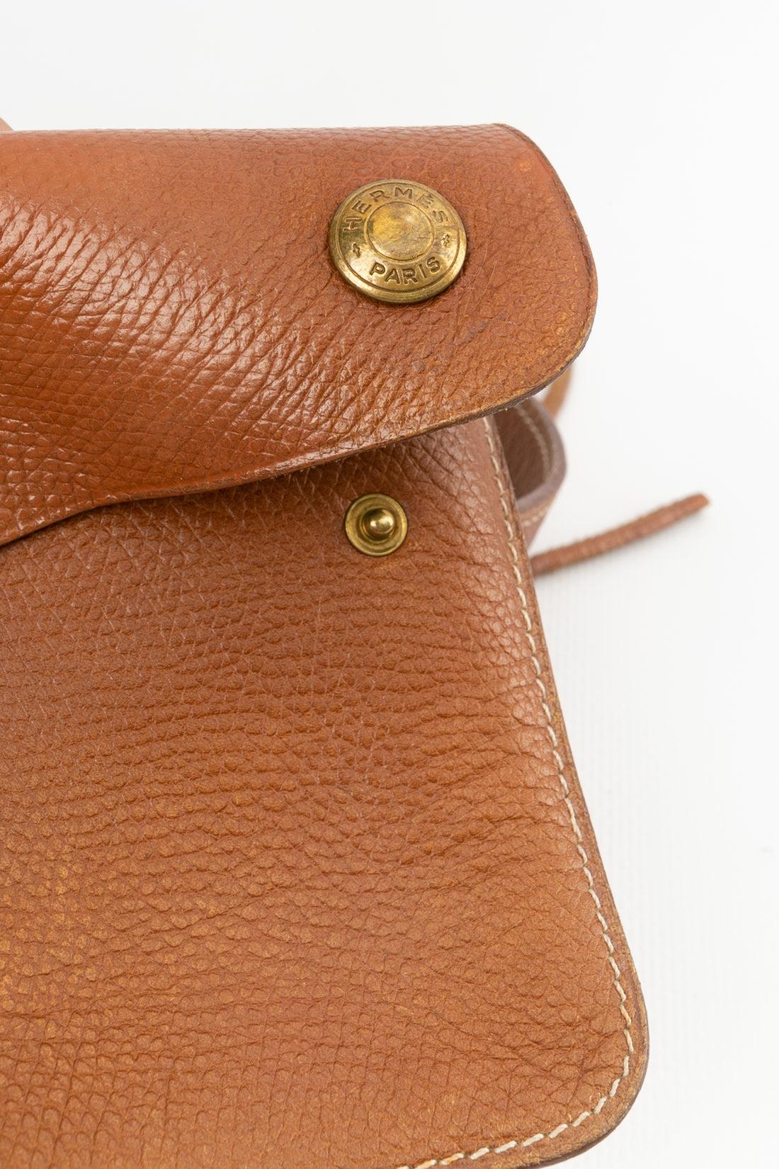 Hermès Leather Pouch-Belt For Sale 6