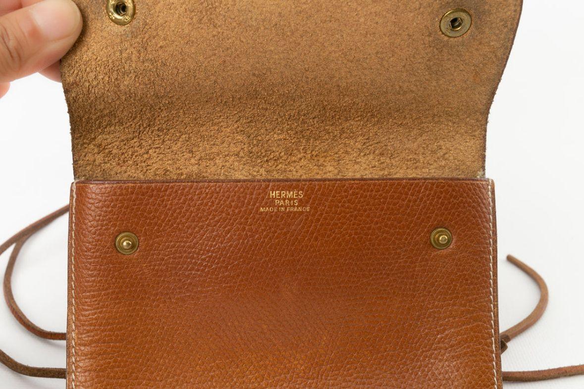 Hermès Leather Pouch-Belt For Sale 7