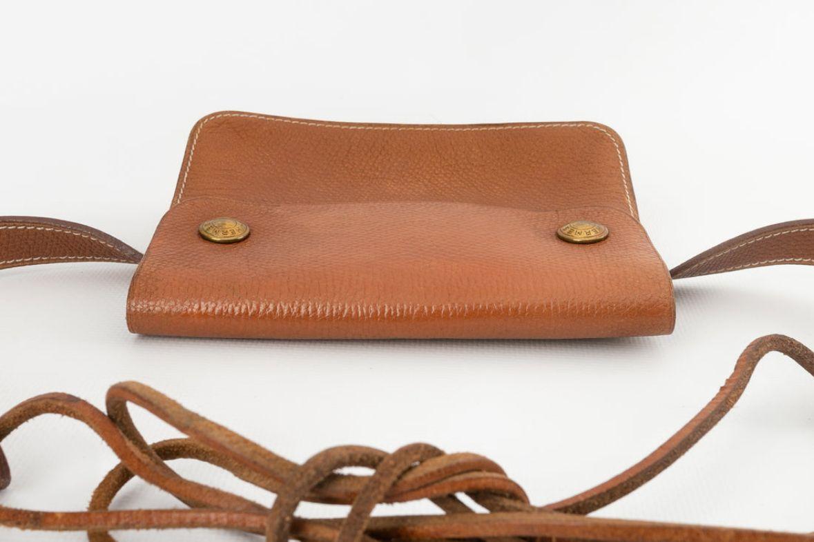 Hermès Leather Pouch-Belt For Sale 2