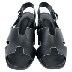 Hermès leather sandals 
Elbe 60
