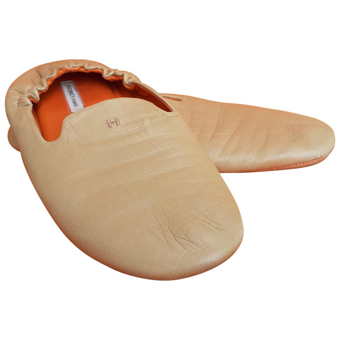 Hermès Leather Shoes Slippers Size 37 FR 