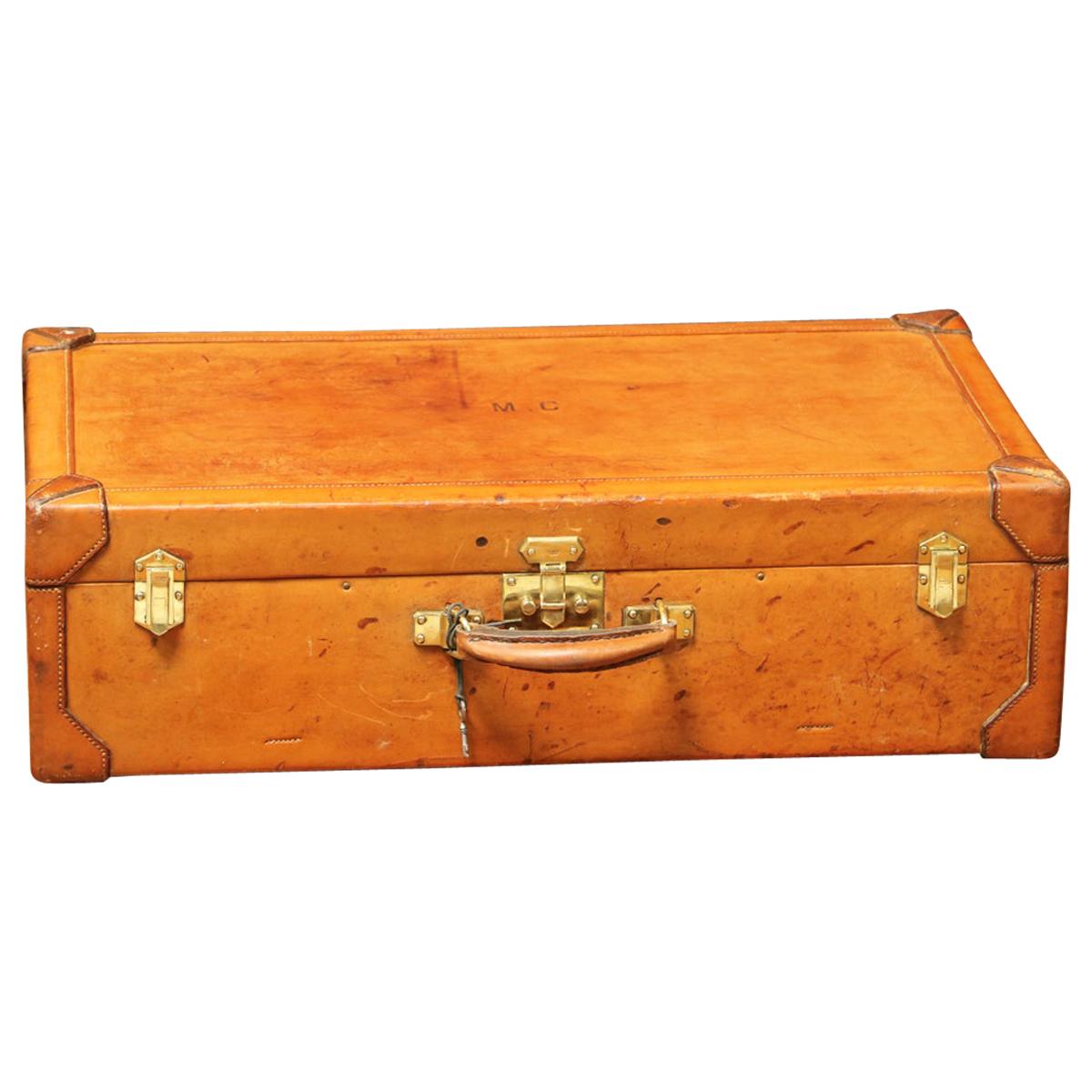 Hermès Leather Suitcase with Its Key