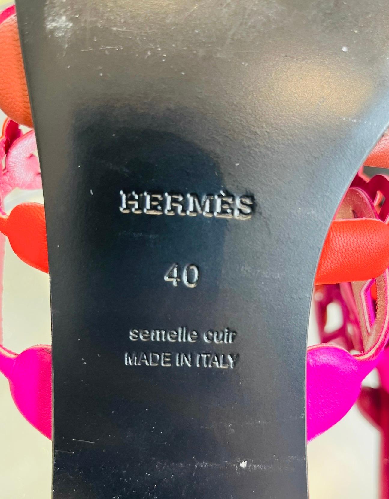 Hermes Leather Thalassa Sandals 4