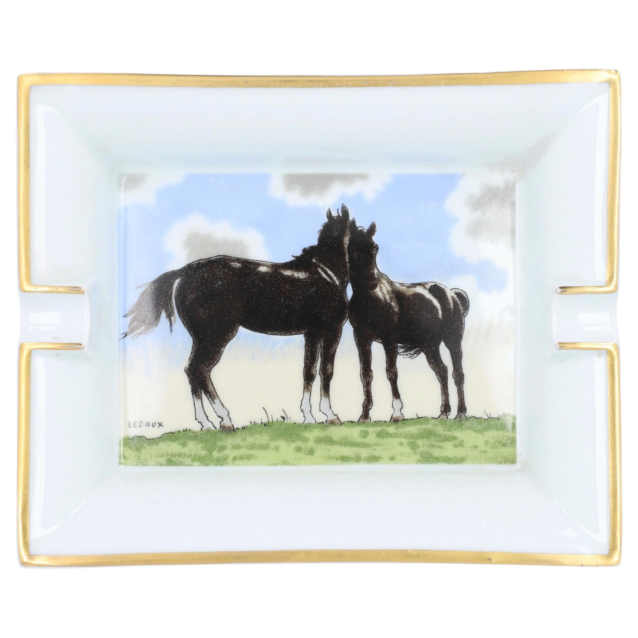 HERMÈS Ledoux Aschenbecher aus Porzellan