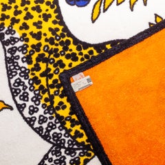 Hermes Leopards Beach Towel - Black White Or - 100% Cotton - New Condition