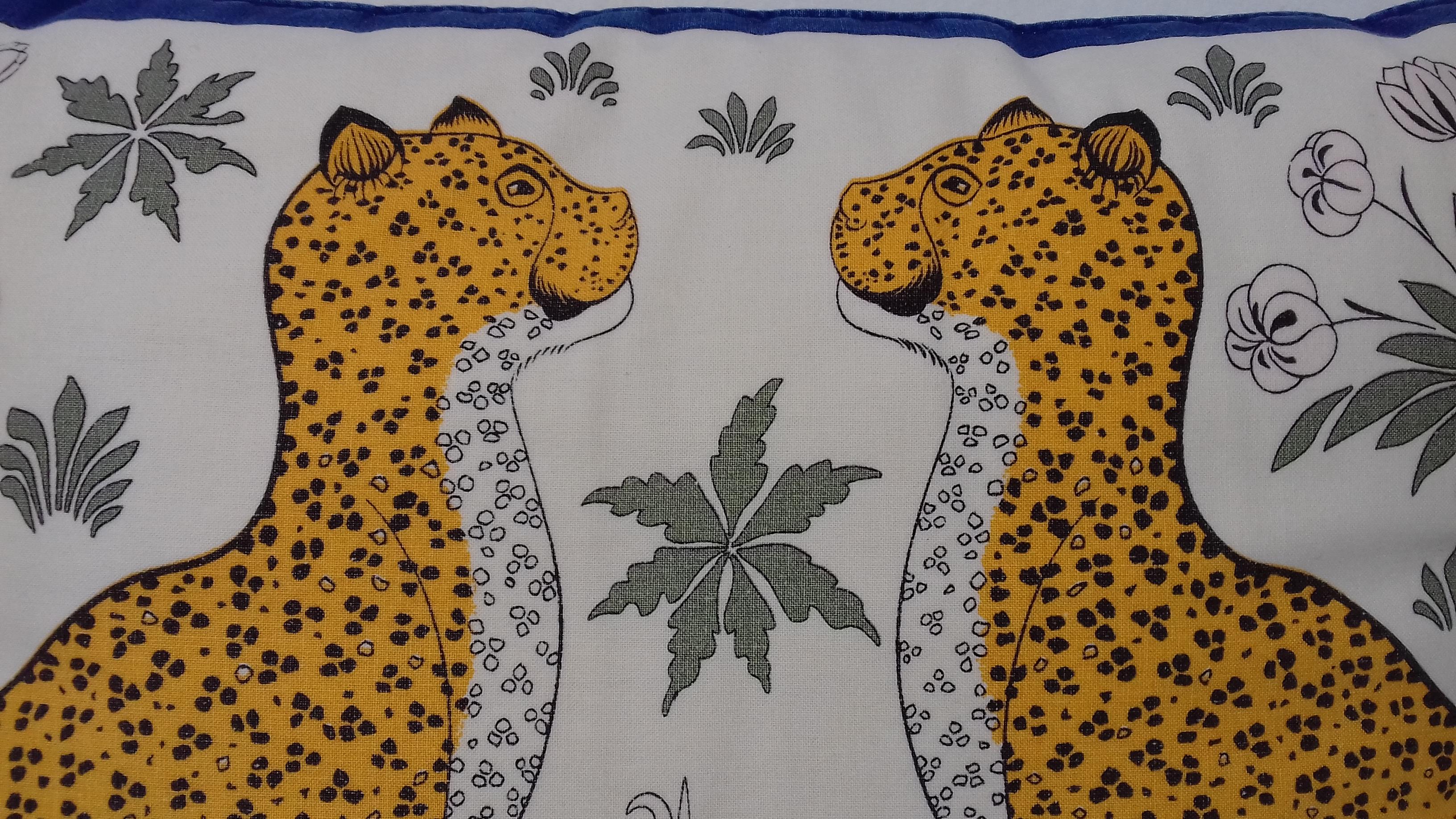 Hermès Leopards Printed Cushion 1