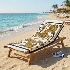 Hermes Leopards Terry Beach Towel