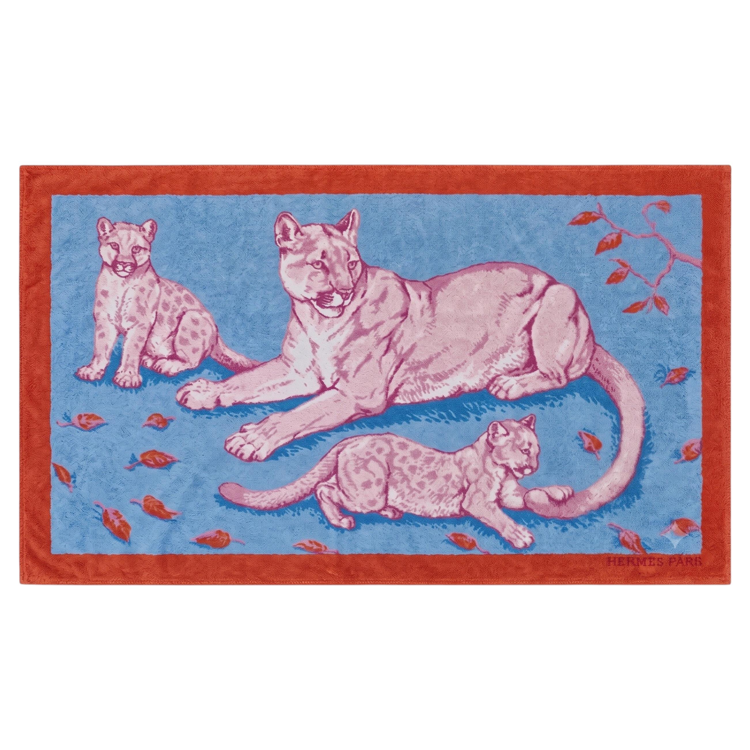 Hermès Léopards Frottee-Strandtuch