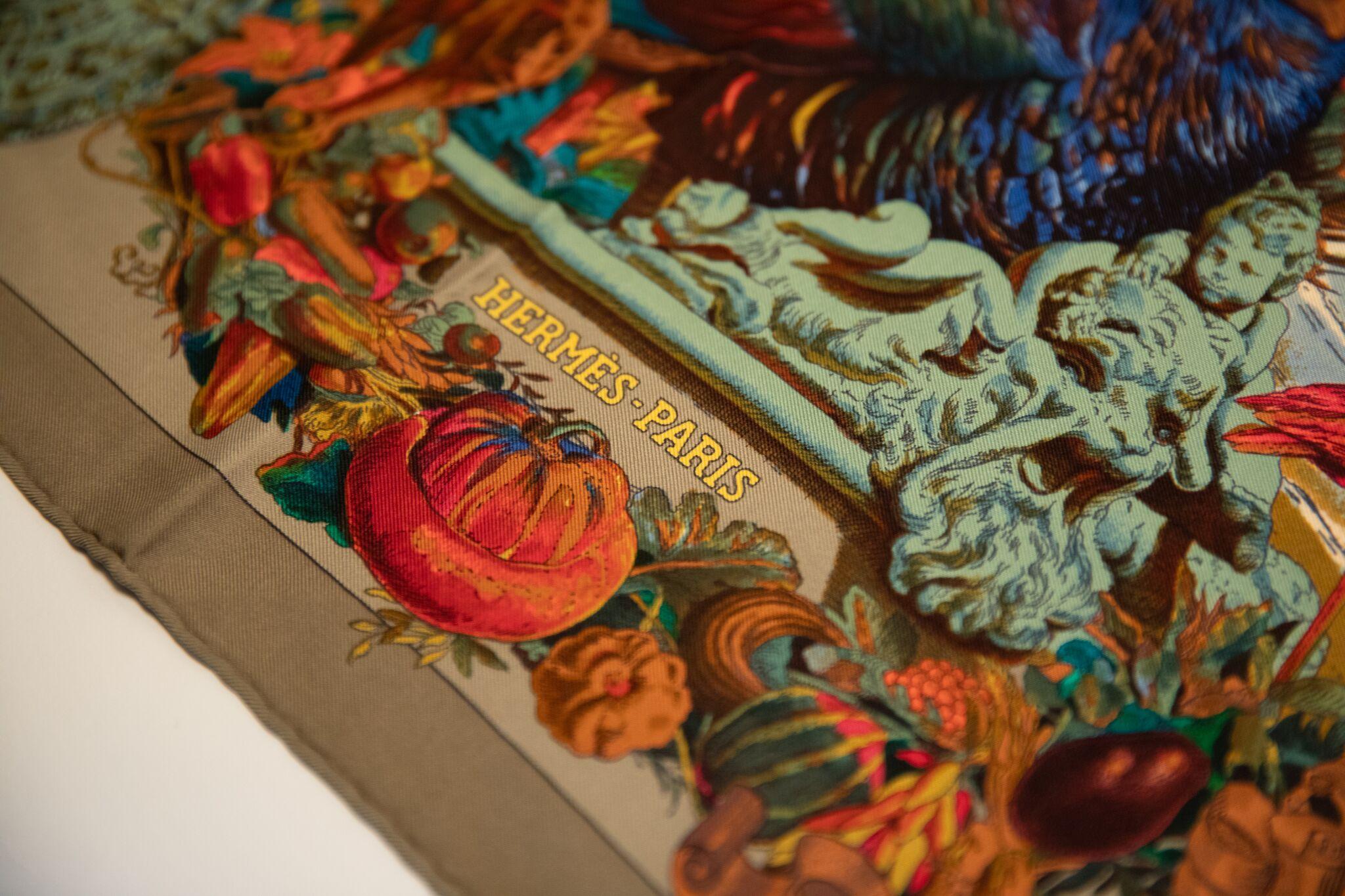Hermès Les Ameriques Scarf by Oliver For Sale 3