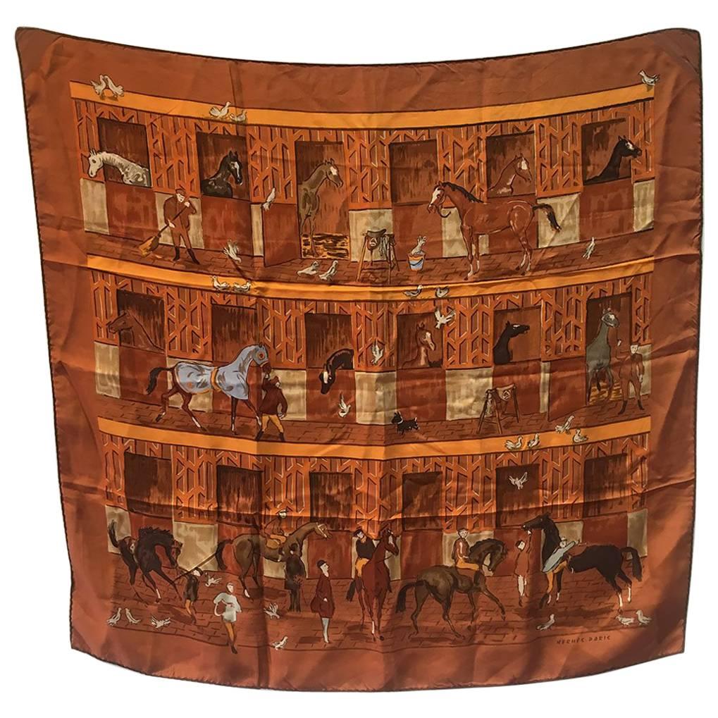 Hermes Les Boxes Silk Scarf, circa 2008
