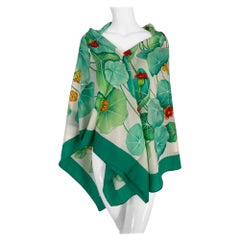 Hermes Les Capucines GM 140 Cashmere Shawl Designed by Antoine de Jacquelot Box