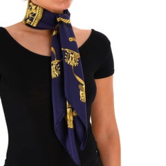 Hermes Les Cavaliers D'or Silk Scarf