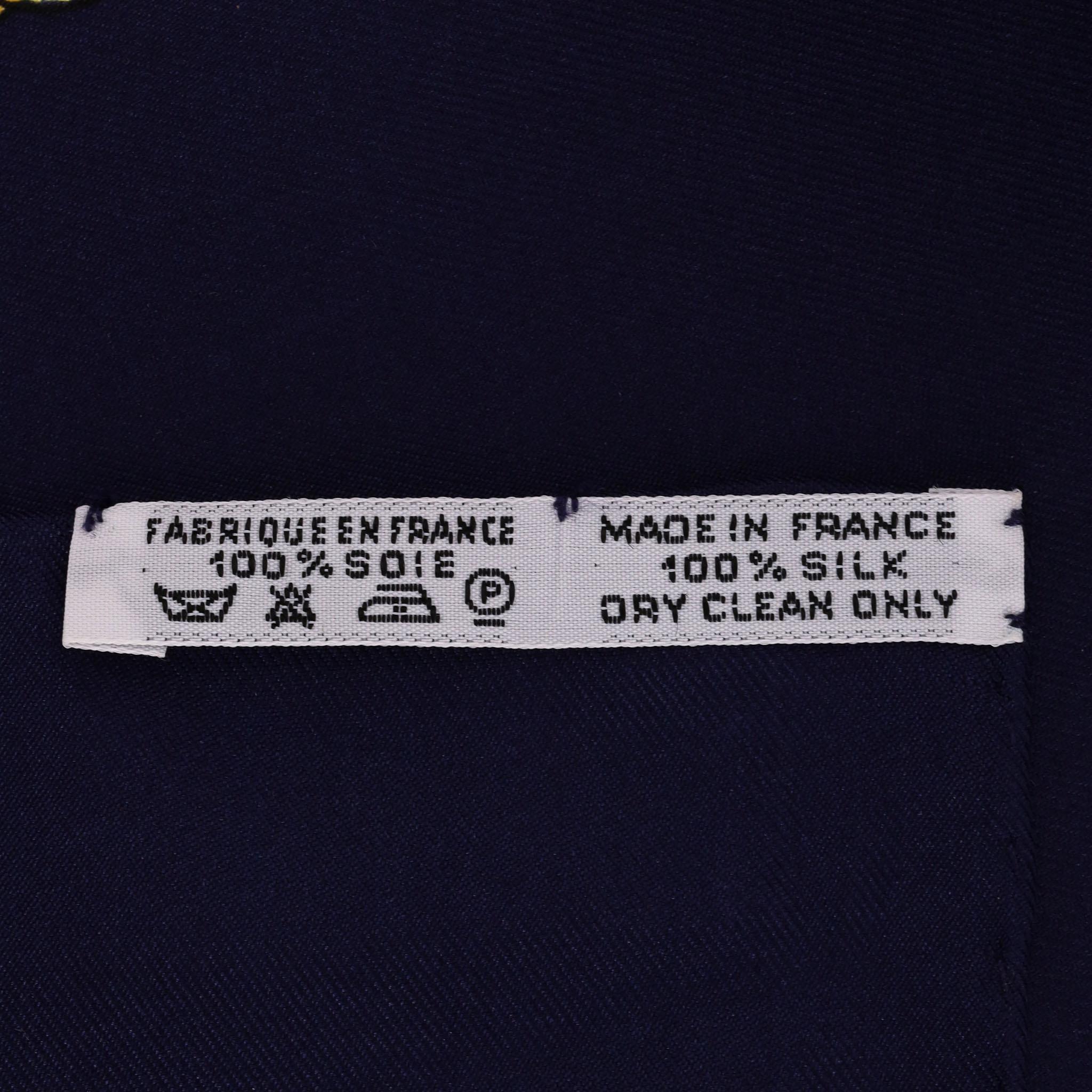 Hermes Les Cavaliers D'or Silk Scarf For Sale 4