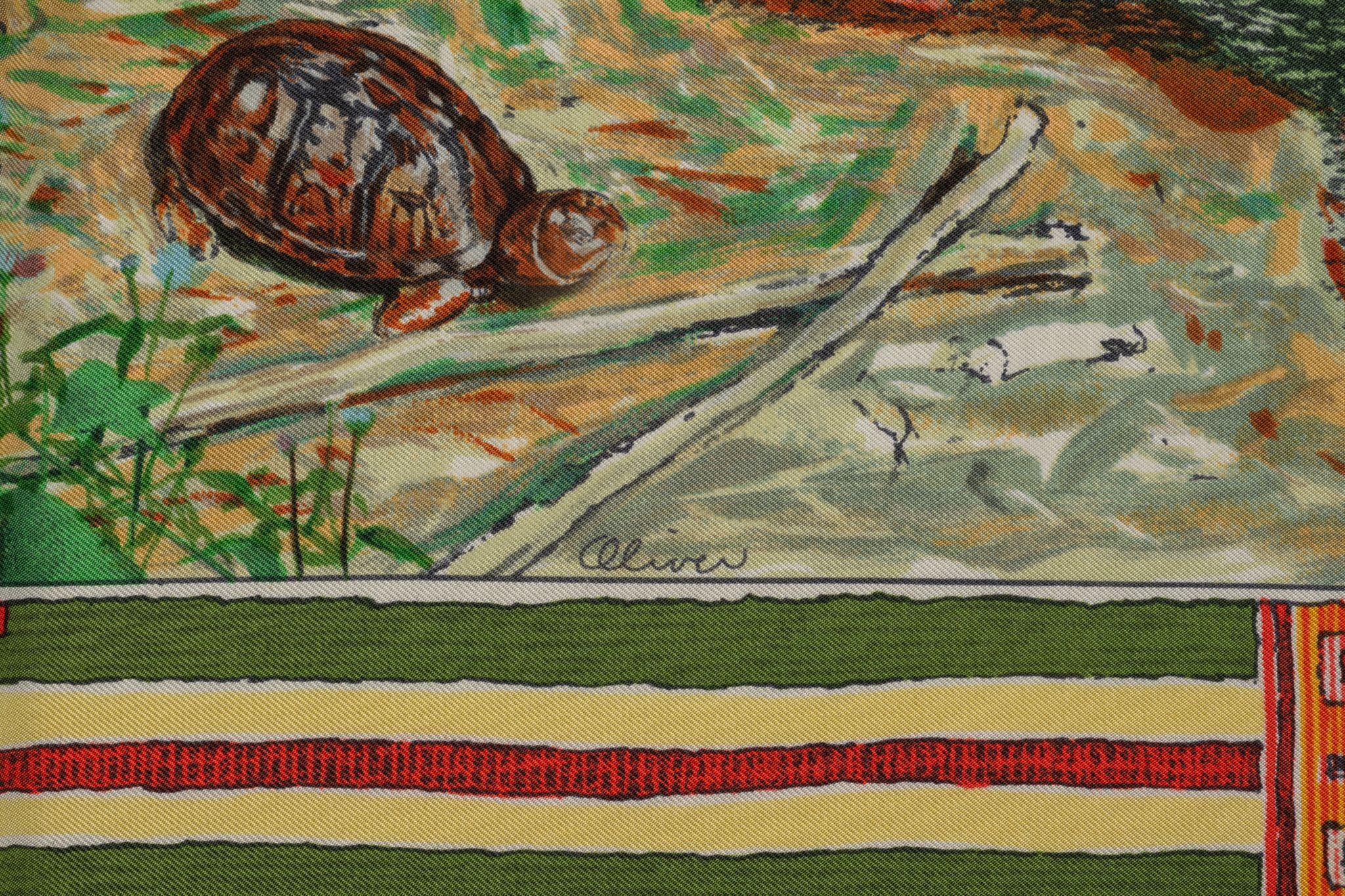 Marron Écharpe en soie crème 