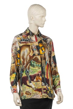 Hermès "Les Cheyennes" Silk Shirt