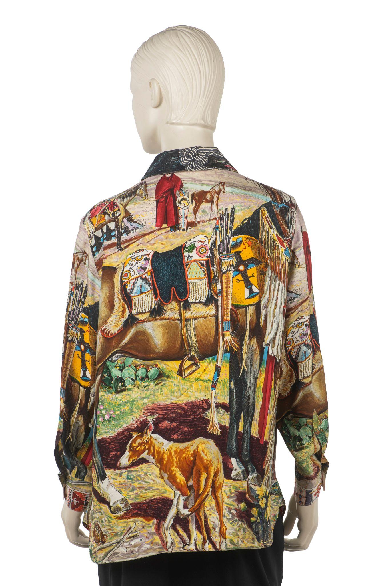 Marrone Camicia in seta 